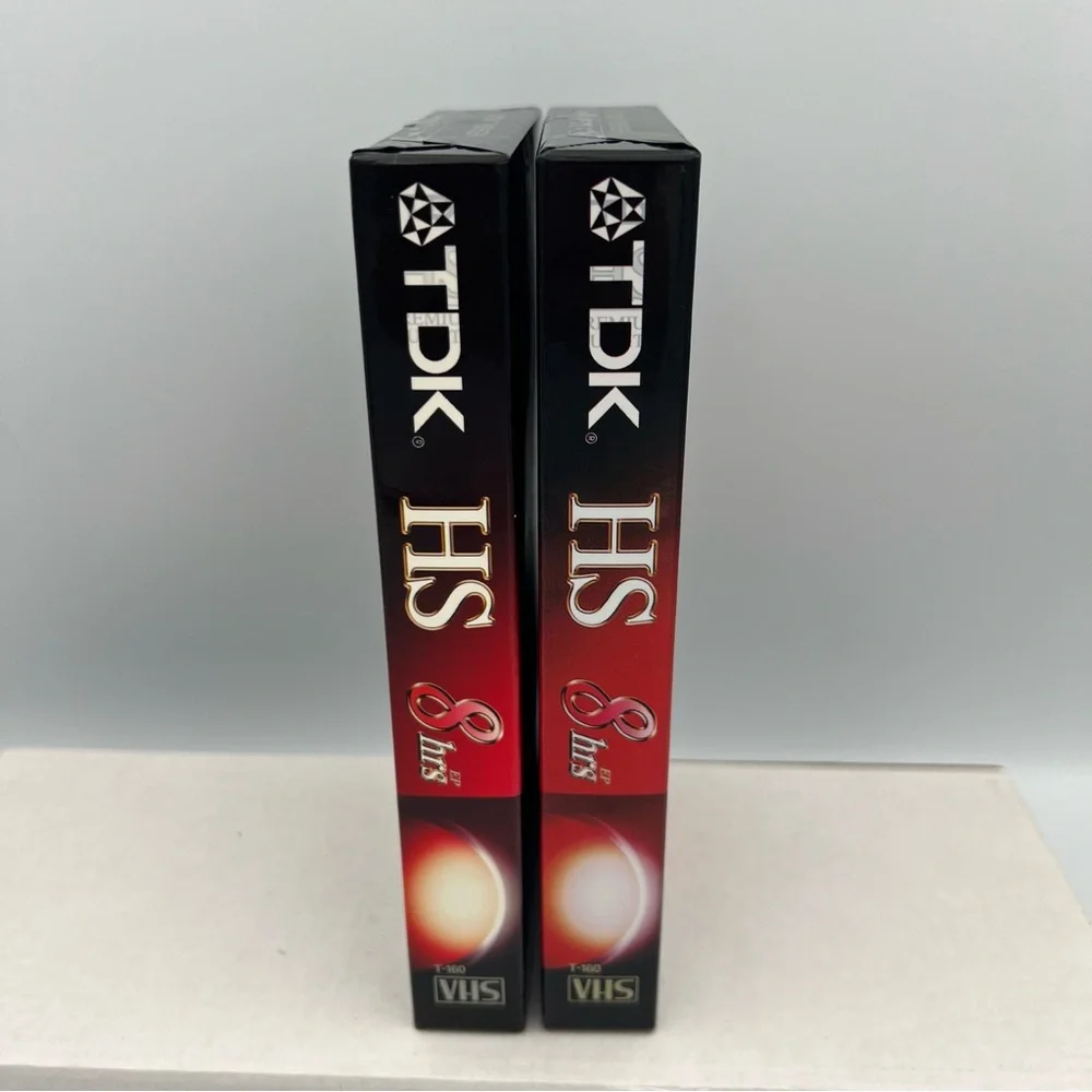 NEW TDK Premium Quality VHS Tapes Pack of 2‎